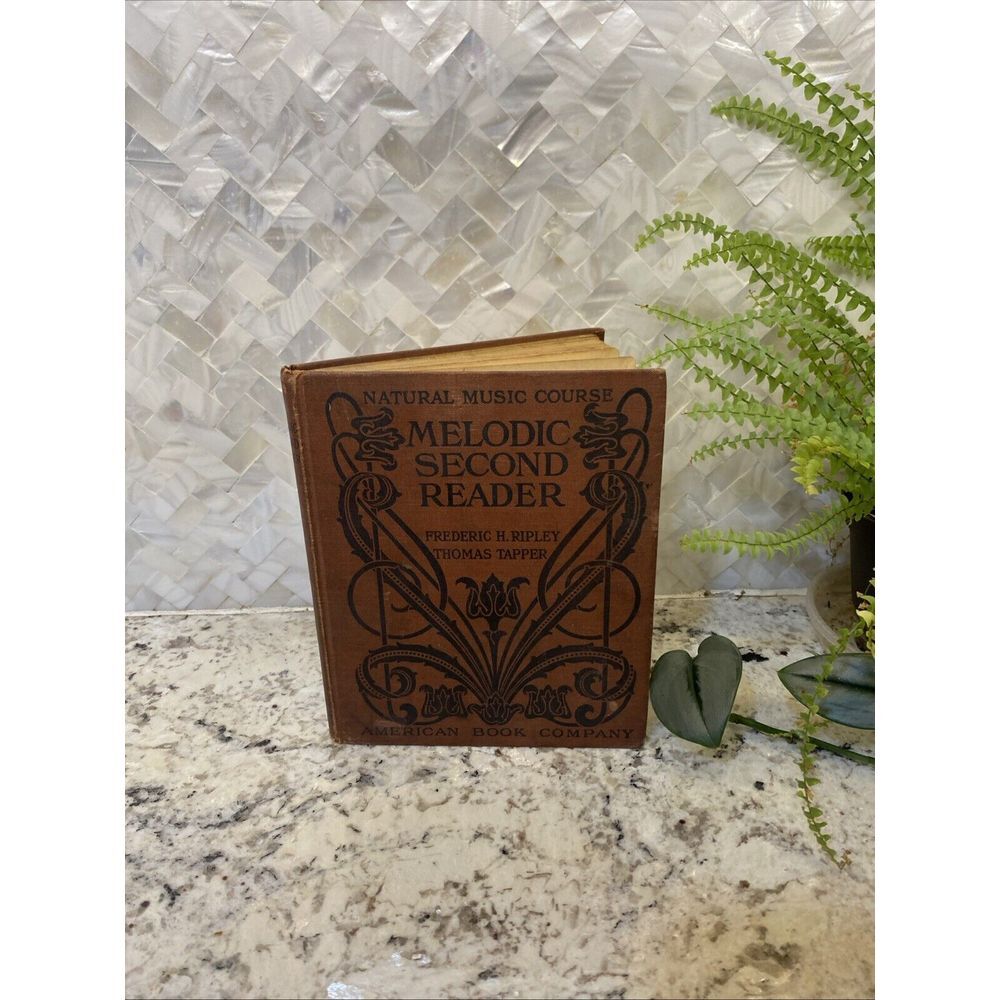 Antique Book 1906 Melodic Fourth Reader‎ Natural Music Book Music Children learn